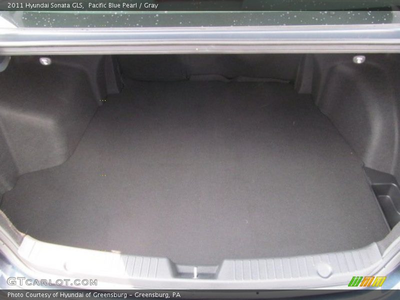 Pacific Blue Pearl / Gray 2011 Hyundai Sonata GLS