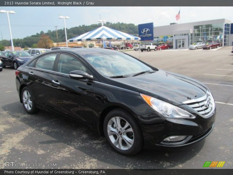 Midnight Black / Gray 2013 Hyundai Sonata Limited