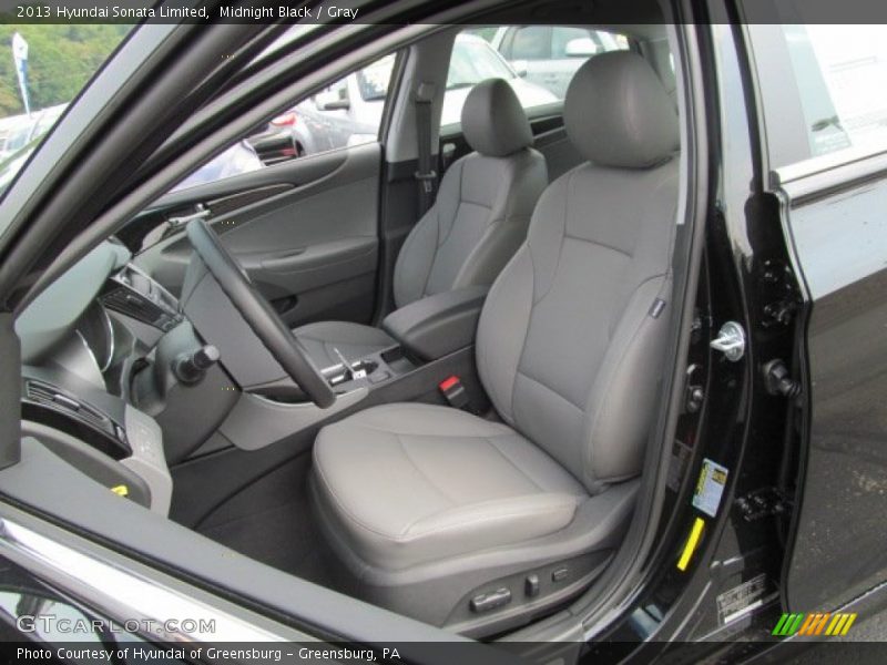 Midnight Black / Gray 2013 Hyundai Sonata Limited