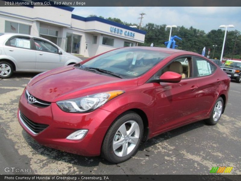 Red Allure / Beige 2013 Hyundai Elantra GLS