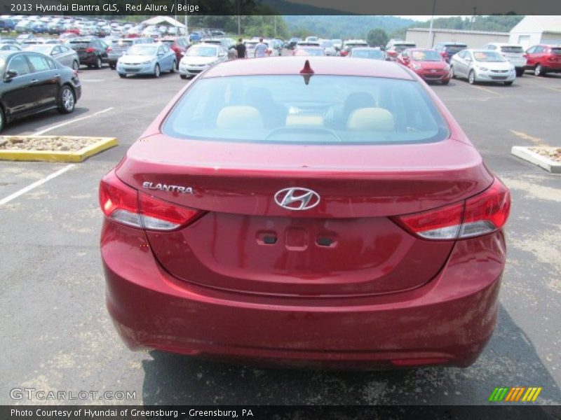 Red Allure / Beige 2013 Hyundai Elantra GLS