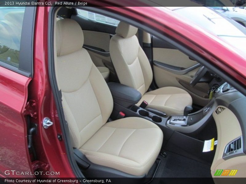 Red Allure / Beige 2013 Hyundai Elantra GLS
