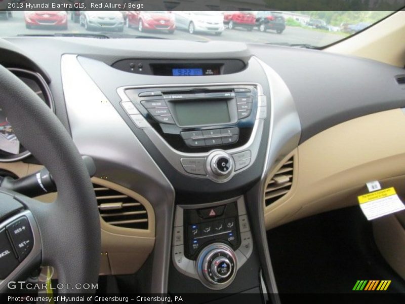 Red Allure / Beige 2013 Hyundai Elantra GLS