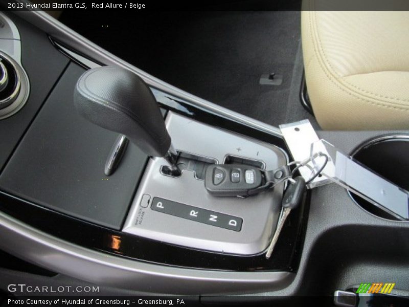 Red Allure / Beige 2013 Hyundai Elantra GLS