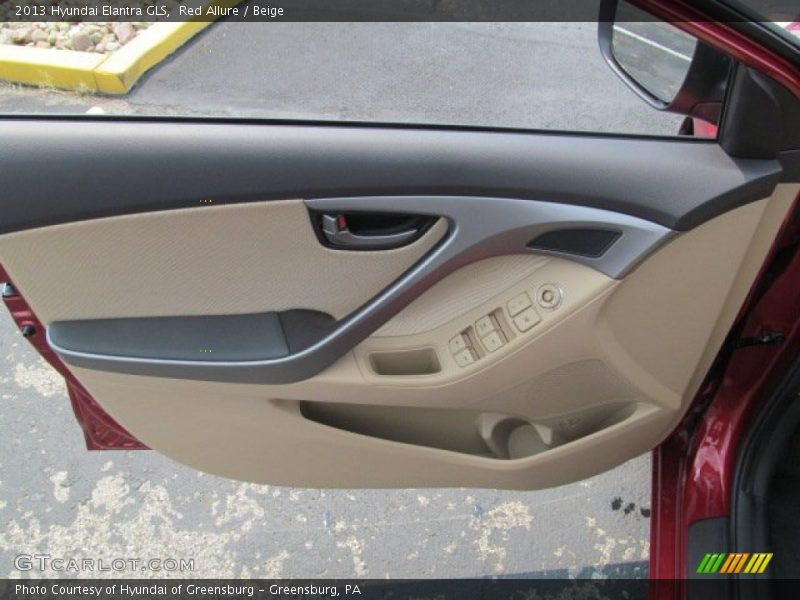 Red Allure / Beige 2013 Hyundai Elantra GLS