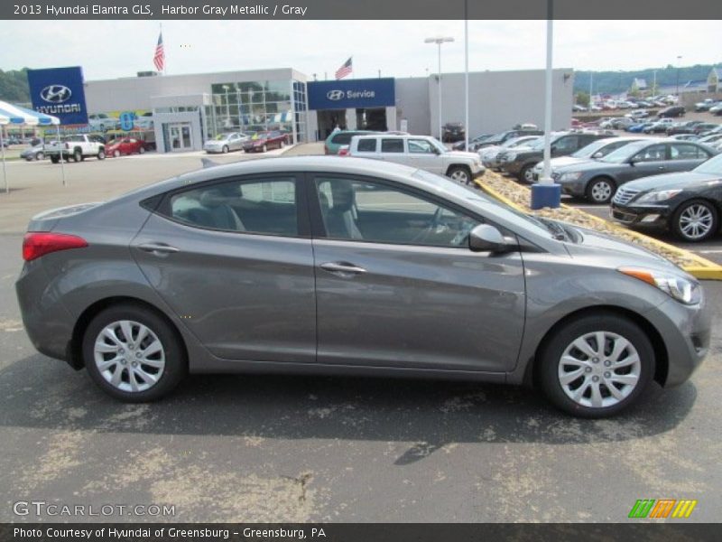 Harbor Gray Metallic / Gray 2013 Hyundai Elantra GLS