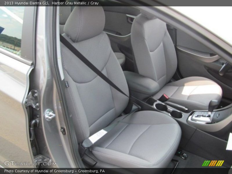 Harbor Gray Metallic / Gray 2013 Hyundai Elantra GLS