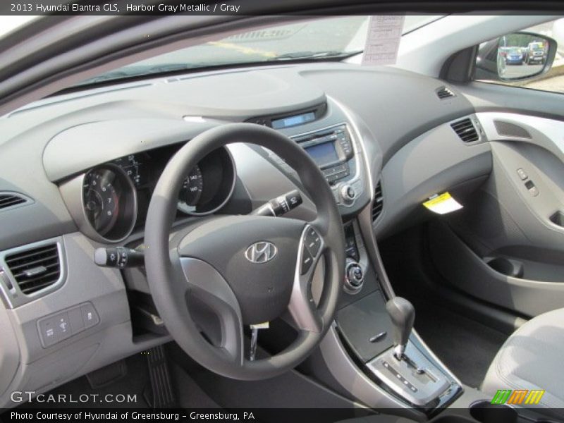 Harbor Gray Metallic / Gray 2013 Hyundai Elantra GLS