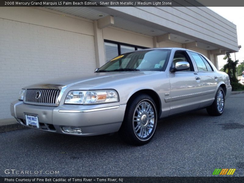 Silver Birch Metallic / Medium Light Stone 2008 Mercury Grand Marquis LS Palm Beach Edition