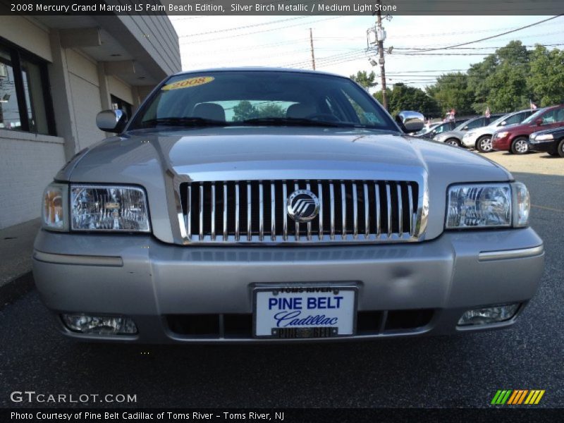 Silver Birch Metallic / Medium Light Stone 2008 Mercury Grand Marquis LS Palm Beach Edition