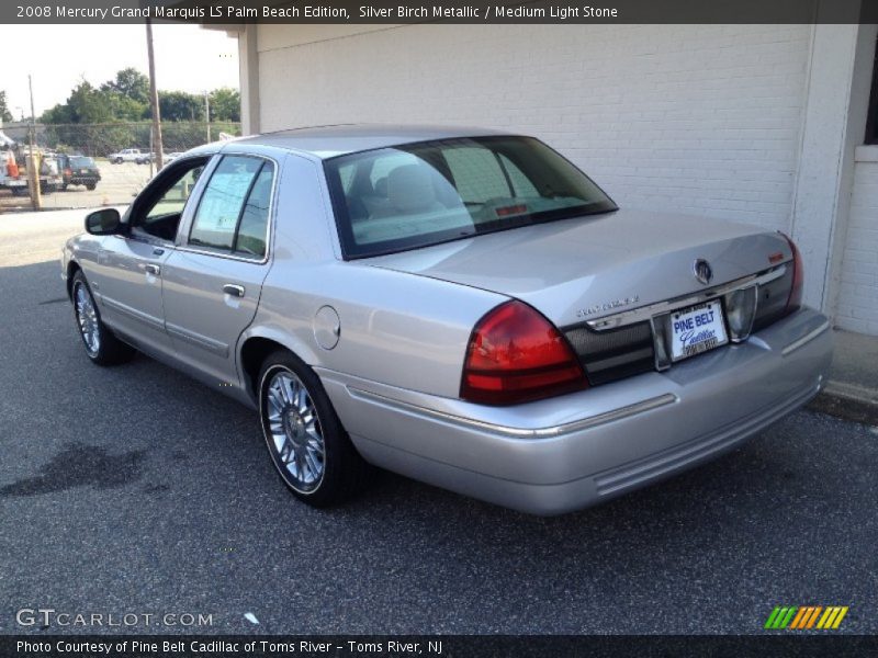 Silver Birch Metallic / Medium Light Stone 2008 Mercury Grand Marquis LS Palm Beach Edition