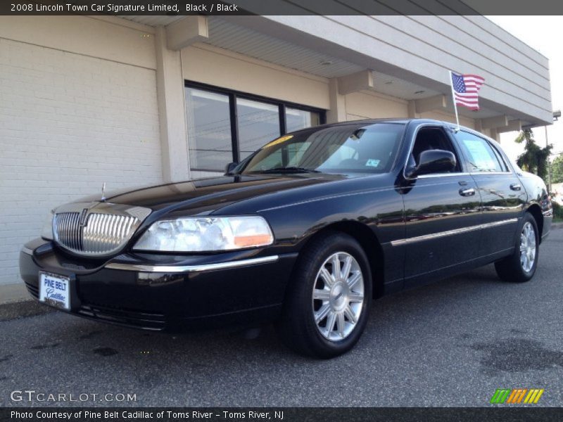 Black / Black 2008 Lincoln Town Car Signature Limited