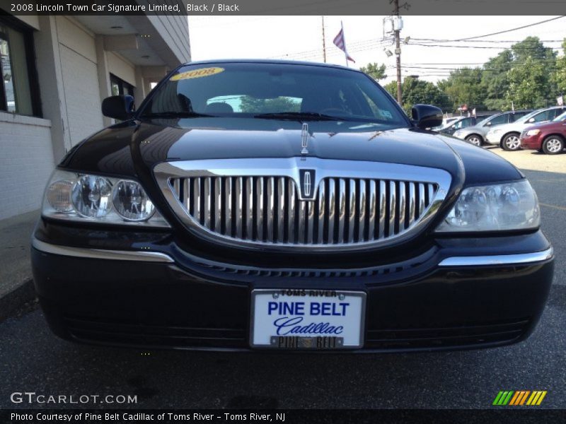 Black / Black 2008 Lincoln Town Car Signature Limited