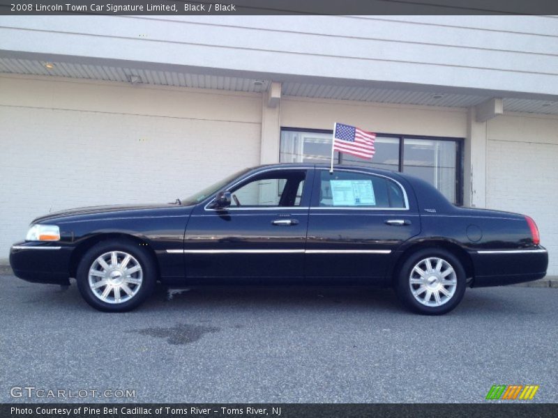 Black / Black 2008 Lincoln Town Car Signature Limited