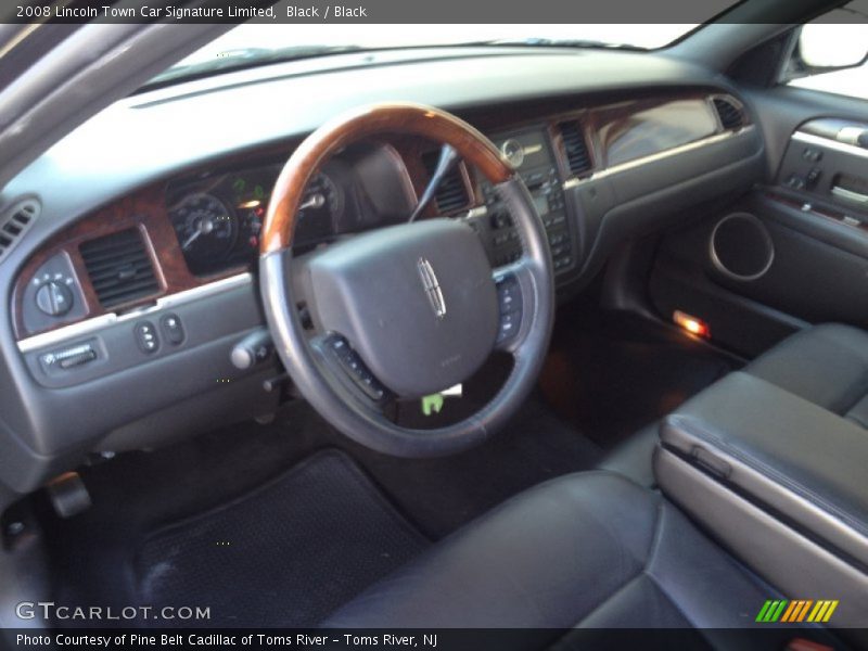 Black / Black 2008 Lincoln Town Car Signature Limited