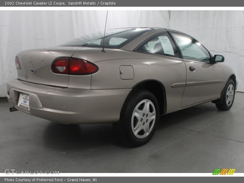 Sandrift Metallic / Graphite 2002 Chevrolet Cavalier LS Coupe