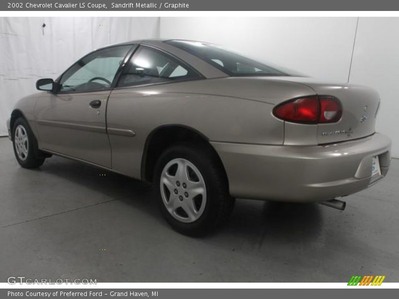 Sandrift Metallic / Graphite 2002 Chevrolet Cavalier LS Coupe