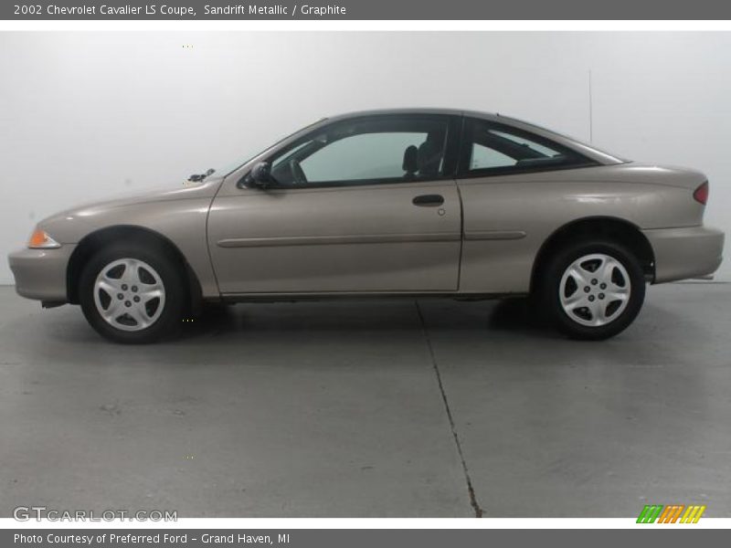 Sandrift Metallic / Graphite 2002 Chevrolet Cavalier LS Coupe