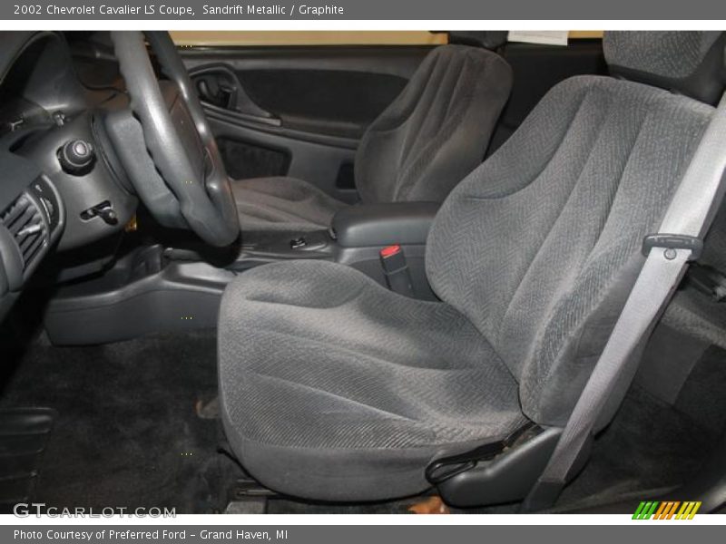 Sandrift Metallic / Graphite 2002 Chevrolet Cavalier LS Coupe