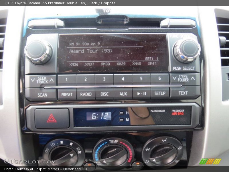 Black / Graphite 2012 Toyota Tacoma TSS Prerunner Double Cab