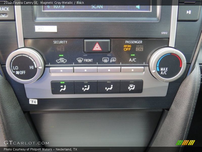 Magnetic Gray Metallic / Black 2012 Toyota Camry SE