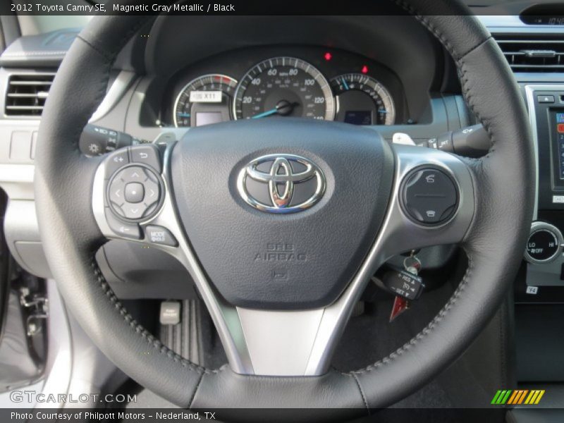 Magnetic Gray Metallic / Black 2012 Toyota Camry SE