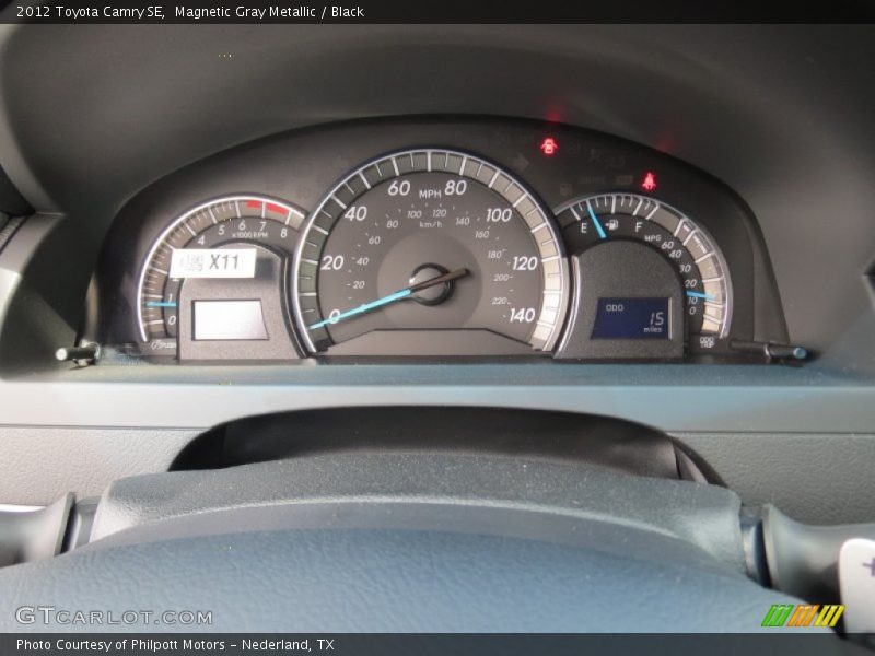 Magnetic Gray Metallic / Black 2012 Toyota Camry SE