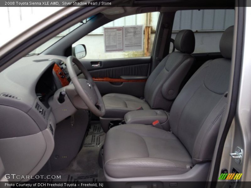 Silver Shadow Pearl / Stone 2008 Toyota Sienna XLE AWD