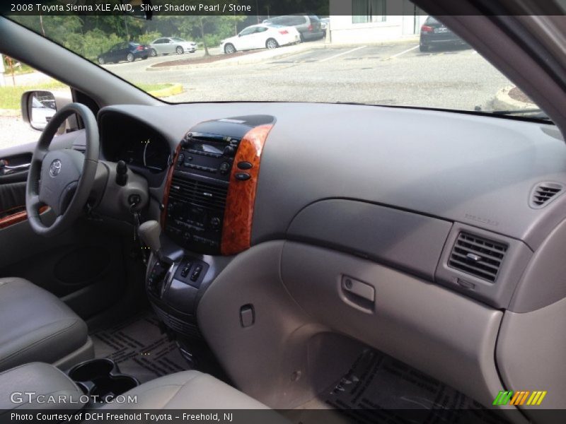 Silver Shadow Pearl / Stone 2008 Toyota Sienna XLE AWD