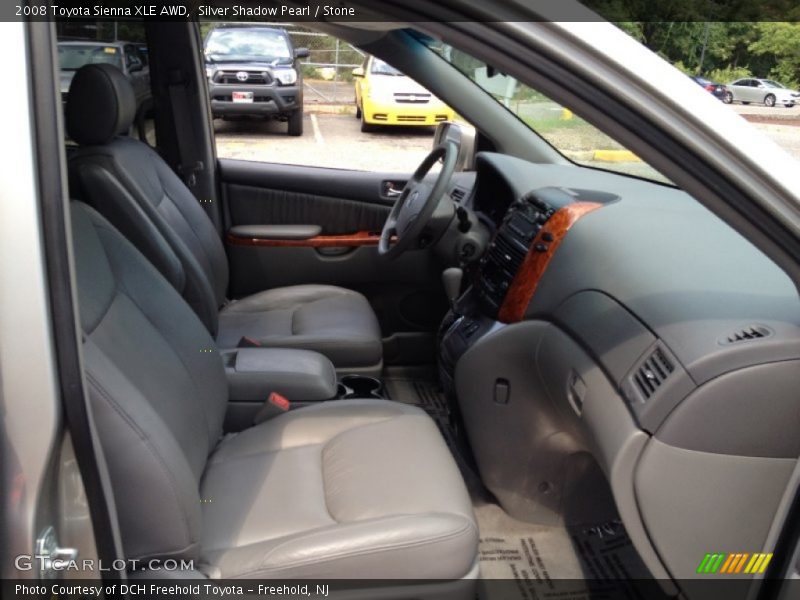 Silver Shadow Pearl / Stone 2008 Toyota Sienna XLE AWD