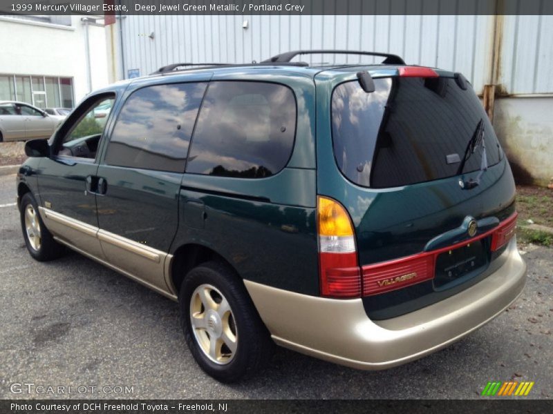 Deep Jewel Green Metallic / Portland Grey 1999 Mercury Villager Estate