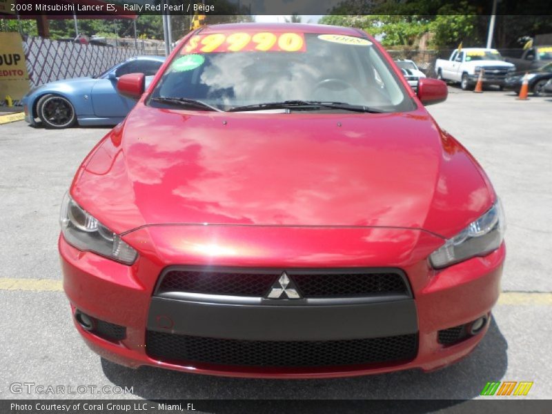 Rally Red Pearl / Beige 2008 Mitsubishi Lancer ES
