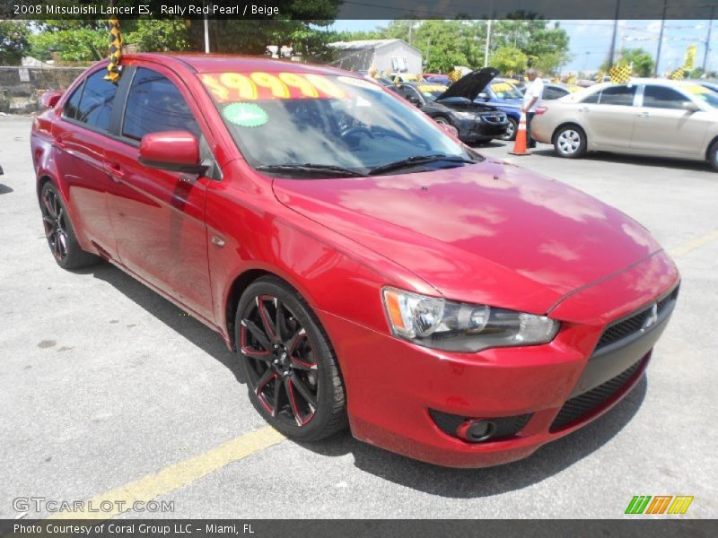 Front 3/4 View of 2008 Lancer ES