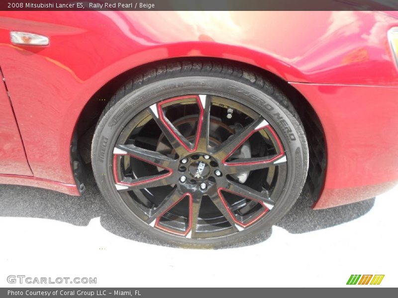 Custom Wheels of 2008 Lancer ES