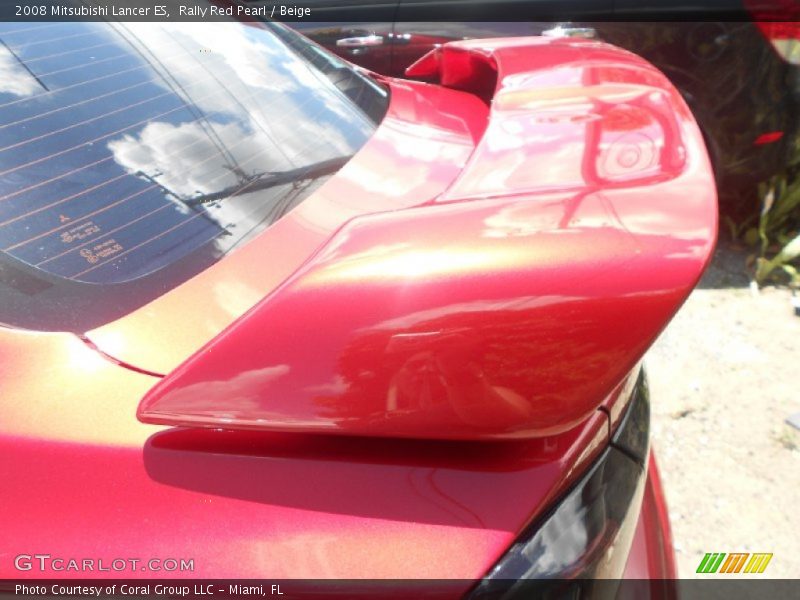Rally Red Pearl / Beige 2008 Mitsubishi Lancer ES