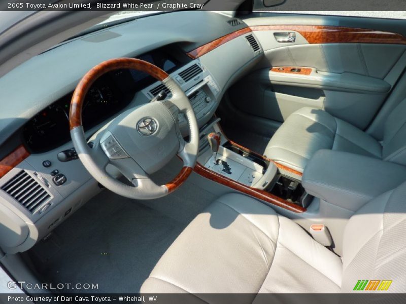 Blizzard White Pearl / Graphite Gray 2005 Toyota Avalon Limited