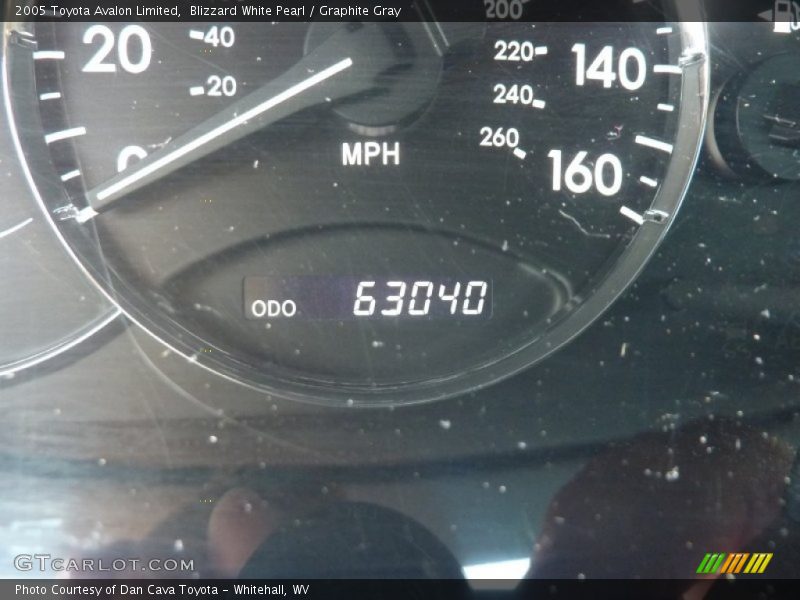 Blizzard White Pearl / Graphite Gray 2005 Toyota Avalon Limited