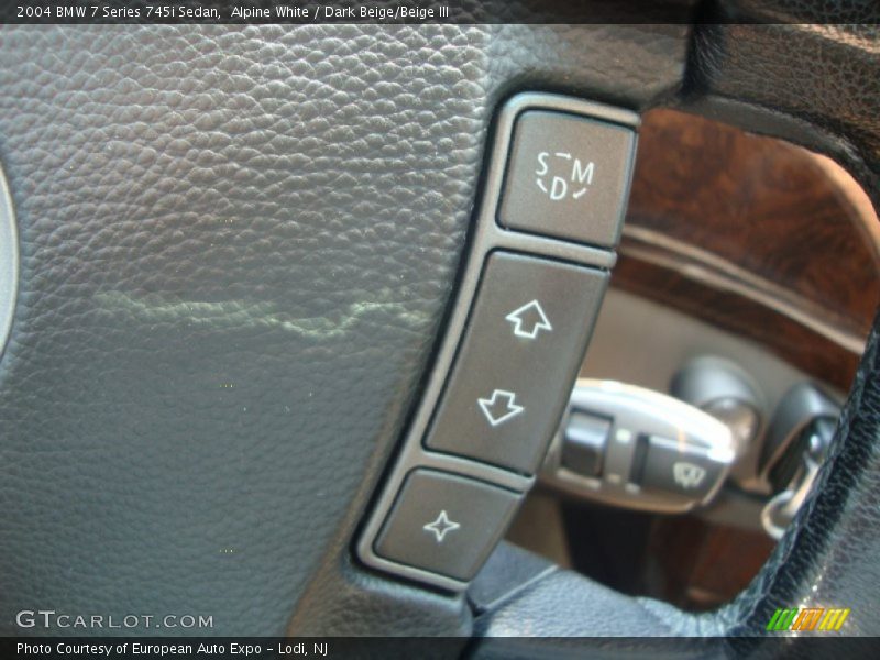 Alpine White / Dark Beige/Beige III 2004 BMW 7 Series 745i Sedan