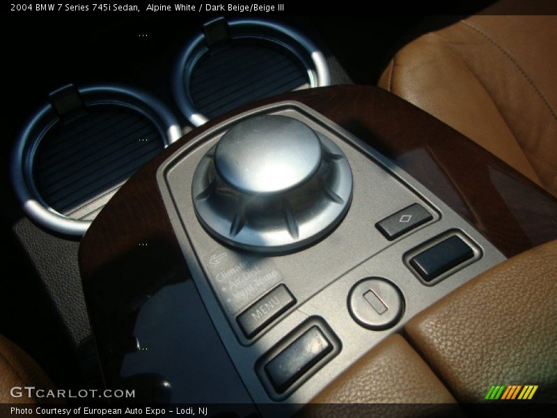 Alpine White / Dark Beige/Beige III 2004 BMW 7 Series 745i Sedan