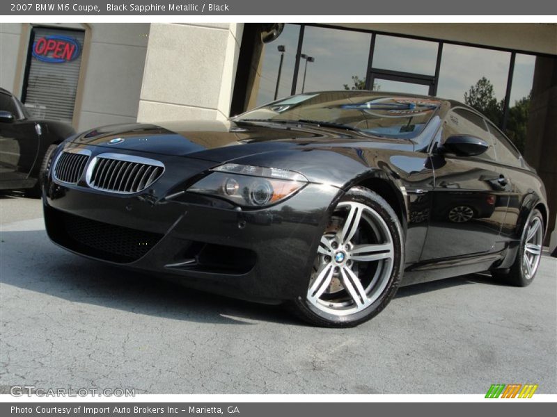 Black Sapphire Metallic / Black 2007 BMW M6 Coupe