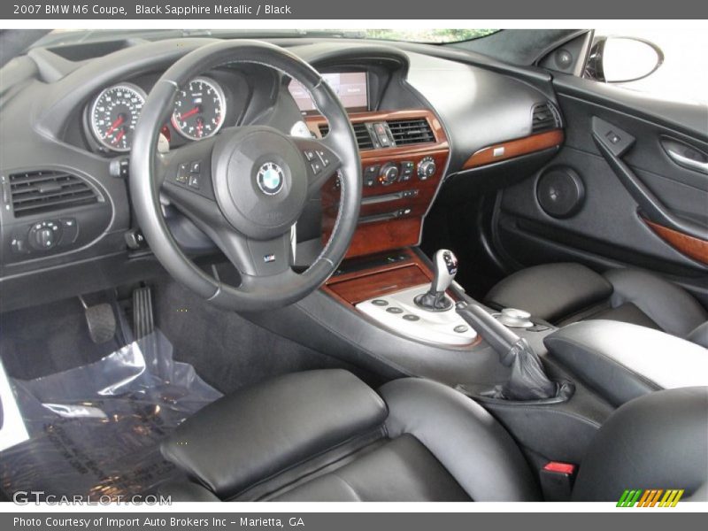 Black Interior - 2007 M6 Coupe 