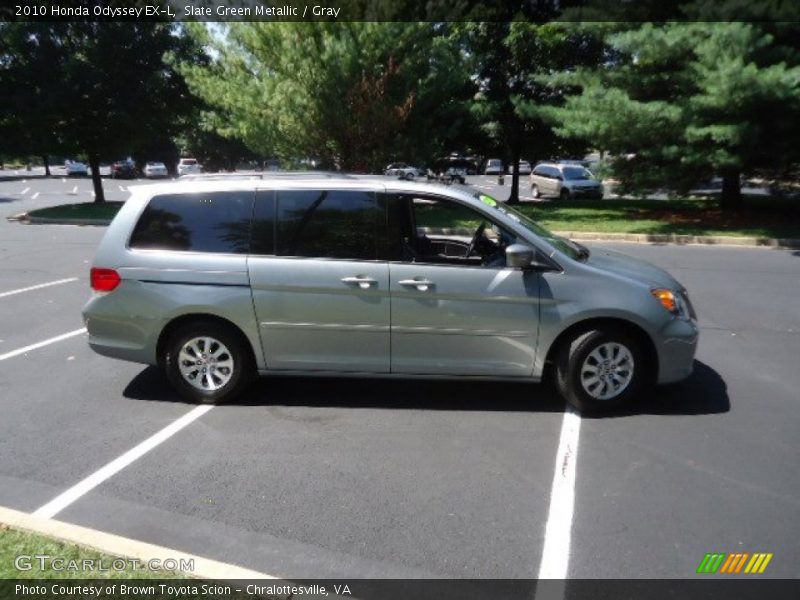 Slate Green Metallic / Gray 2010 Honda Odyssey EX-L