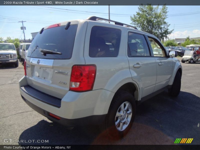 White Suede / Dark Chocolate 2009 Mazda Tribute i Sport 4WD