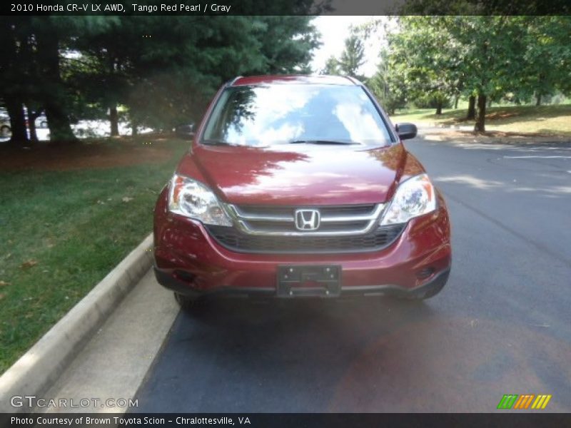 Tango Red Pearl / Gray 2010 Honda CR-V LX AWD