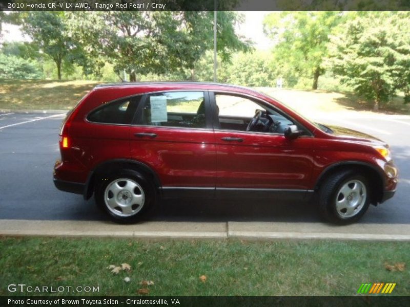 Tango Red Pearl / Gray 2010 Honda CR-V LX AWD