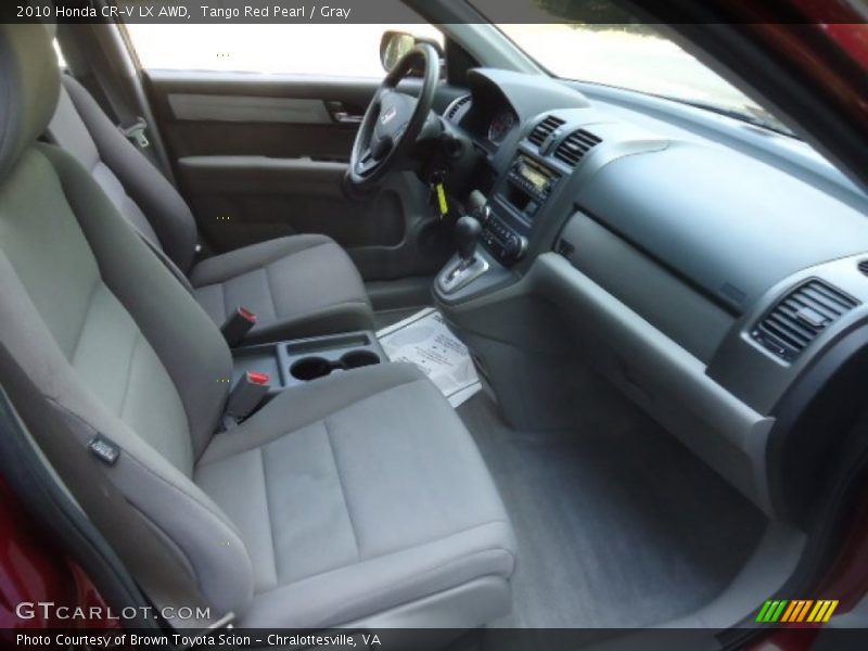 Tango Red Pearl / Gray 2010 Honda CR-V LX AWD