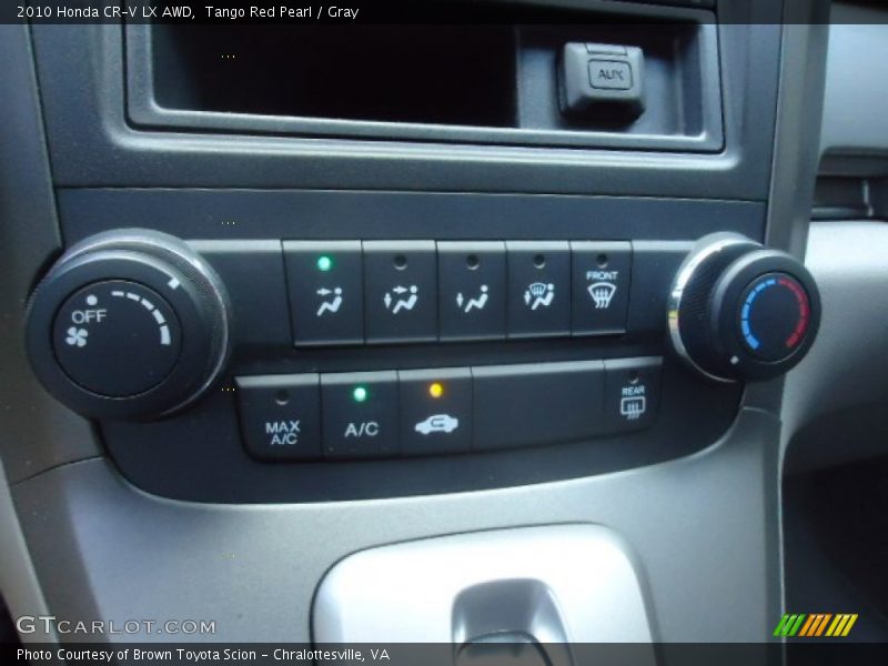 Tango Red Pearl / Gray 2010 Honda CR-V LX AWD