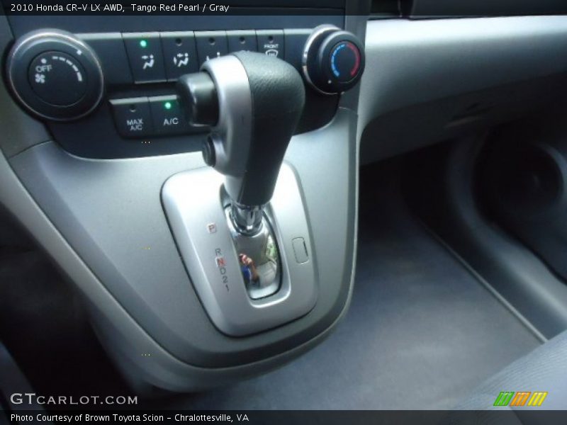 Tango Red Pearl / Gray 2010 Honda CR-V LX AWD