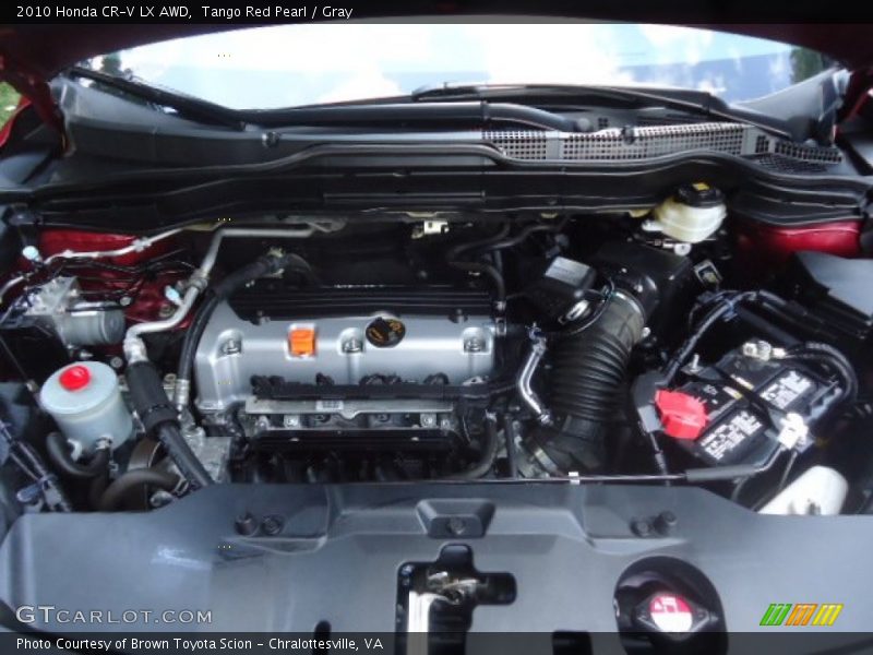 Tango Red Pearl / Gray 2010 Honda CR-V LX AWD