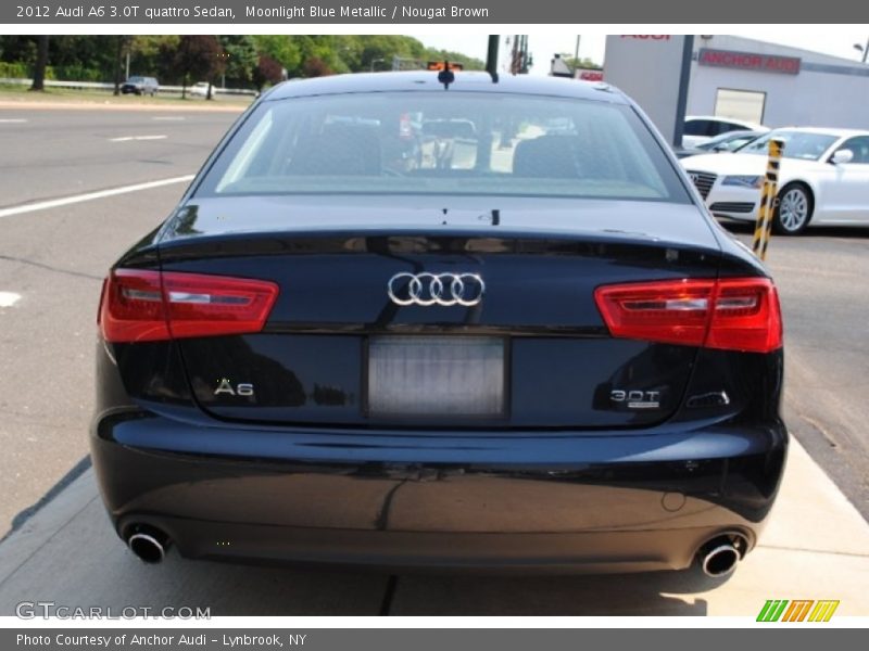 Moonlight Blue Metallic / Nougat Brown 2012 Audi A6 3.0T quattro Sedan